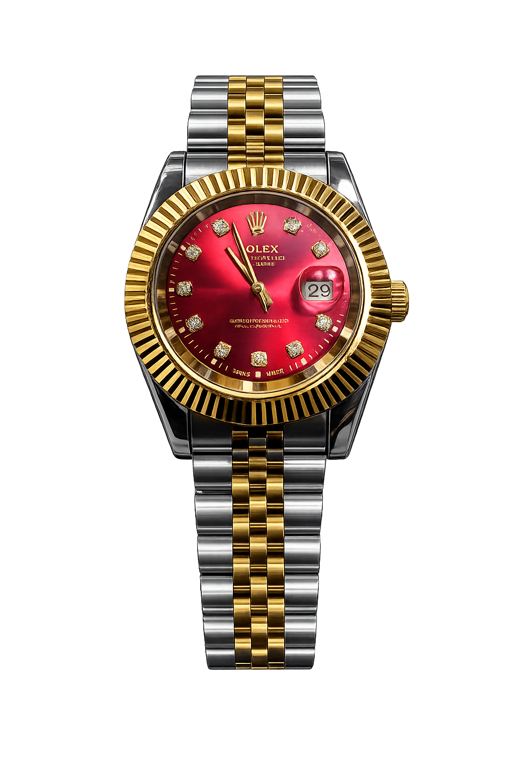 ROLEX MEN'S RED DILE
